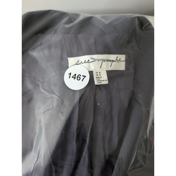 Free People Suit Shop Blazer Vest Charcoal Gray Size Medium - Picture 10 of 10